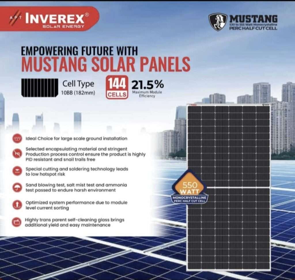 Inverex 575 Watt N Type TopCon Solar Panels A Grade